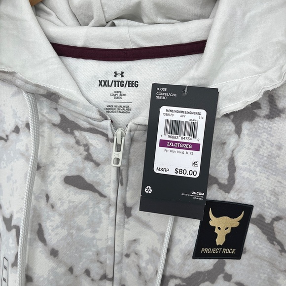 NWT Project Rock Men's Sleeveless Full Zip Hoodie XXL - Picture 12 of 15